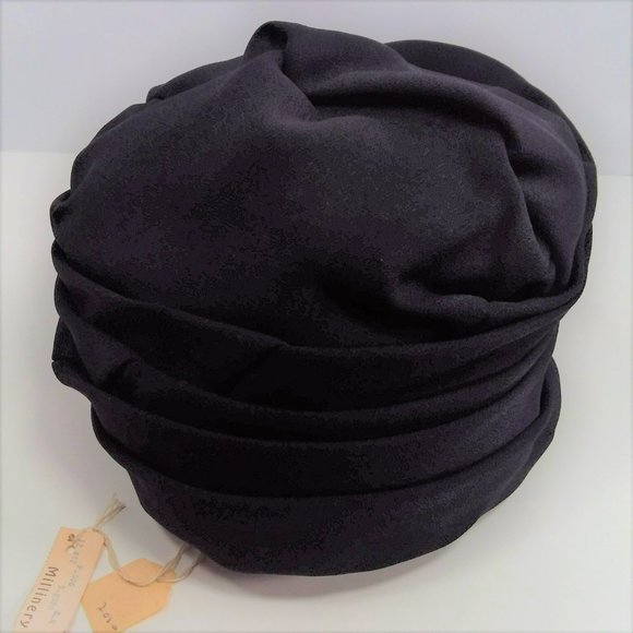 Vintage Hat Women's Union Made Hudsons 1940's Church Layered Black Collectable - Picture 7 of 10